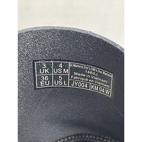 Dr. Martens 1460 J Patent Leather Black Boots Youth 5 Women 7 Doc Martens - Picture 10 of 16